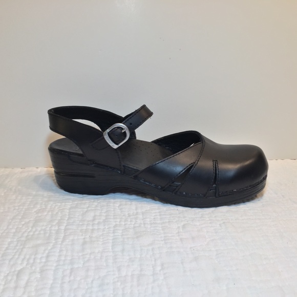 Dansko Shoes - Dansko 42 black Margrete Mary Jane leather sandals